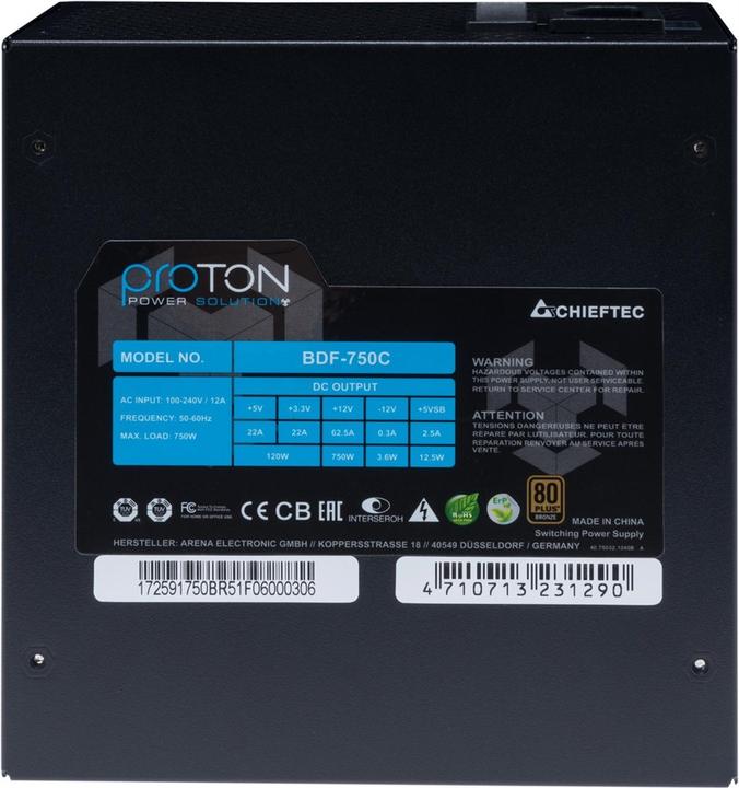 Actual product image Chieftec Bdf-750c (750 W)