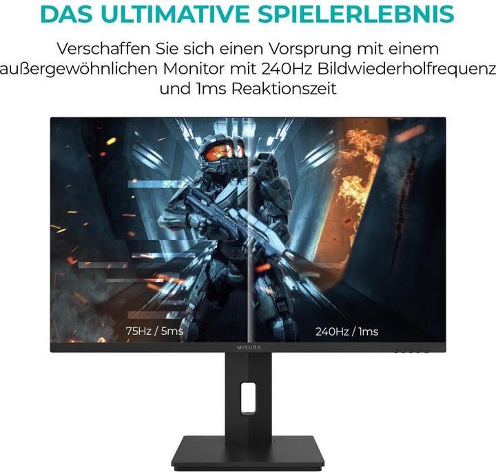 Immagine prodotto Misura Monitor da ufficio 24" - 75 Hz (1920 x 1080 pixel, 24")