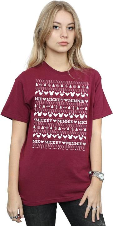 Produktbild Disney Mickey And Minnie Christmas Fair Isle TShirt (XL)