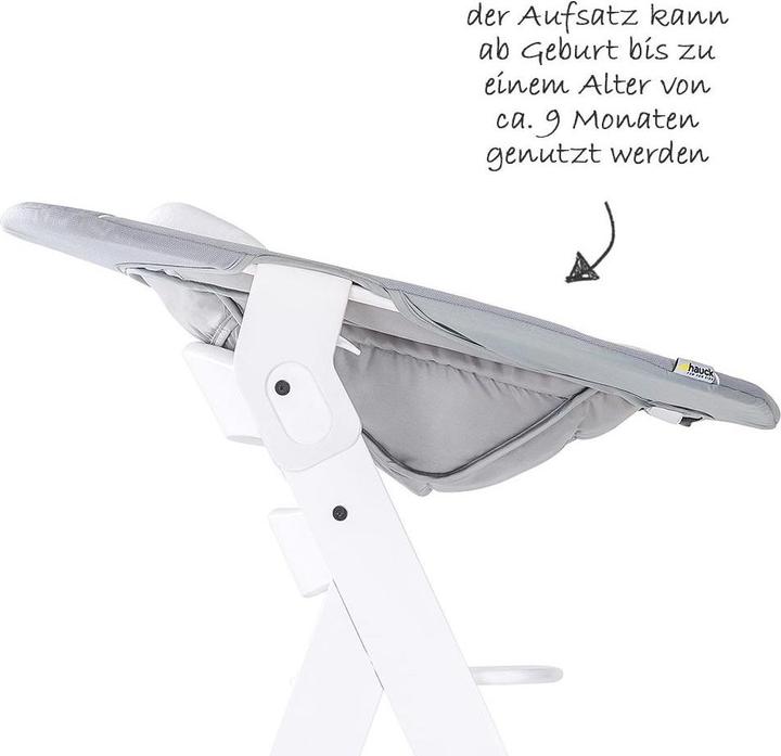 Actual product image Hauck Highchairs Alpha Plus White Newborn Set - 4-piece highchair + (Highchair)