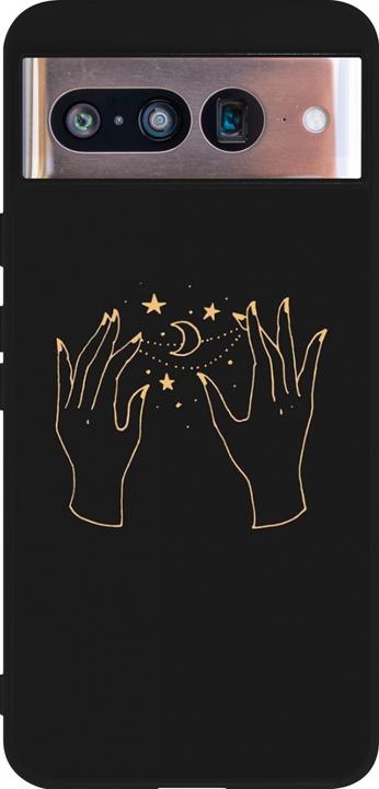 Produktbild PhoneLook Hülle Silikon schwarz Grey magic hands (Google Pixel 8)