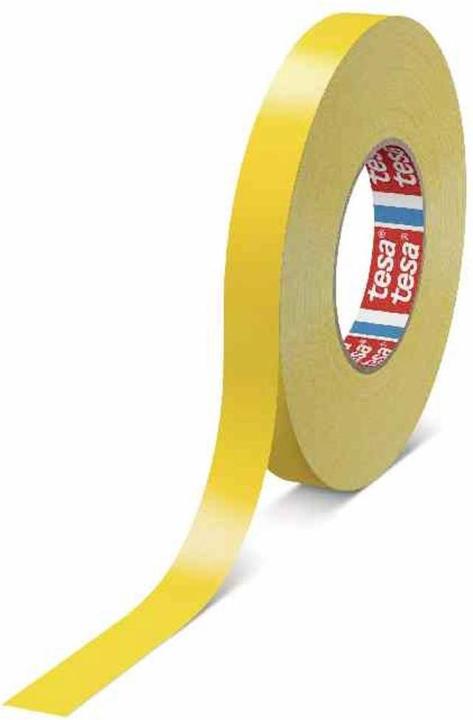 Actual product image tesa Fabric tape 4651 Premium, 19 mm x 50 m, yellow (19 mm)
