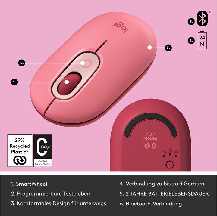 Image du produit Logitech POP Mouse (Sans fil)