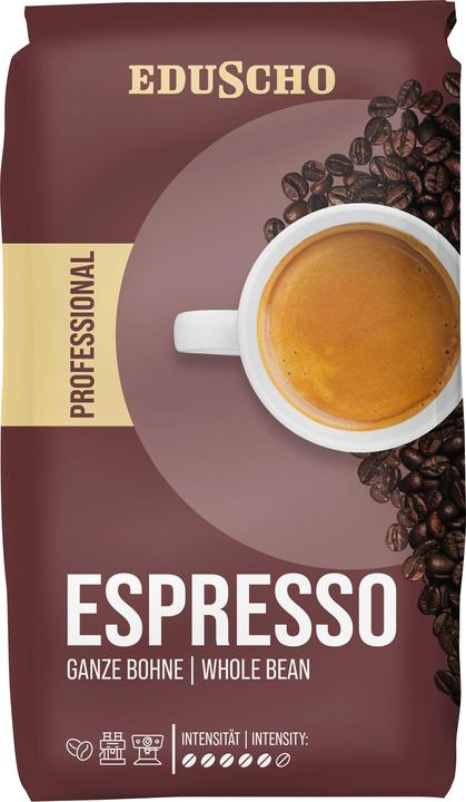 Tchibo Kaffee Eduscho Professional Espresso 1Kg ganze Bohnen (1000 g, Dunkle Röstung)