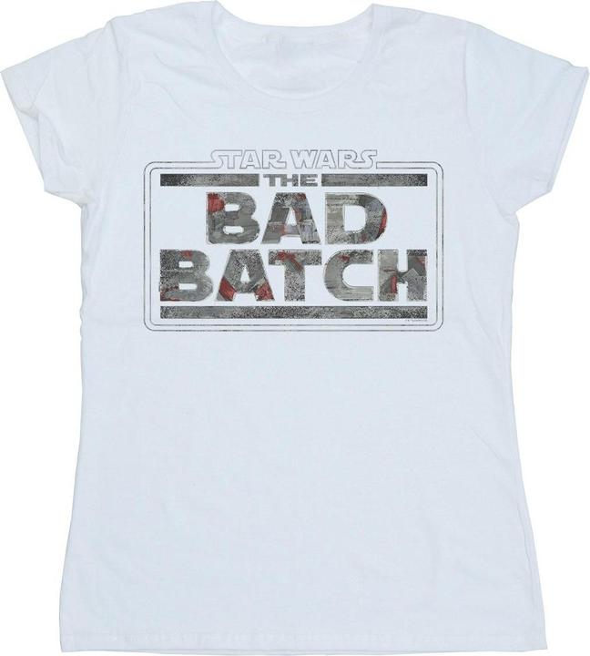 Actual product image Star Wars Womens/Ladies The Bad Batch Texture Logo Cotton T-Shirt (M)