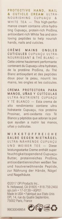Immagine prodotto OPI Pro Spa - Crema protettiva per mani, unghie e cuticole (50 ml)