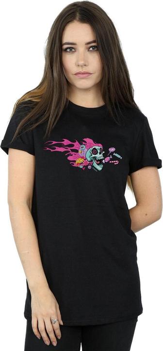 Actual product image Disney Womens/Ladies Wreck It Ralph Candy Skull Cotton Boyfriend T-Shirt (XL)