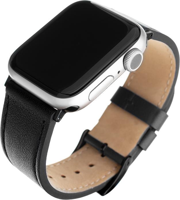 Immagine prodotto Fixed - Leather Strap 32mm - Apple Watch 1/2/3/4/5/6/7/8/9/10/SE/SE 2 (38/40/41/42mm) - Black (Vera pelle, 3, 4, 9)
