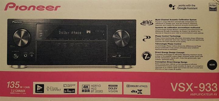 Immagine prodotto Pioneer Vsx-933 (7.2 canali, AM, FM)