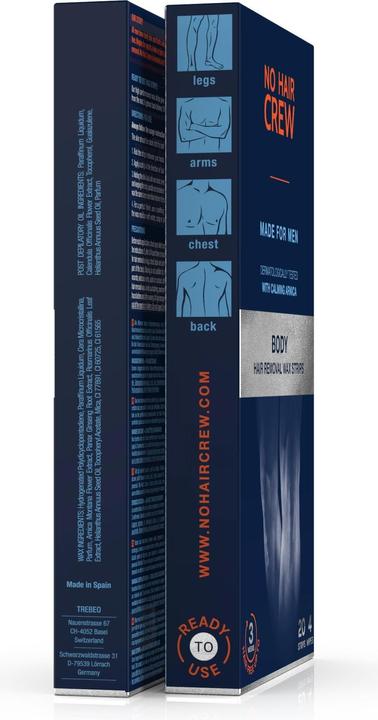 Actual product image No Hair Crew Wax strips (448.80 ml, 20 x, 76 g)
