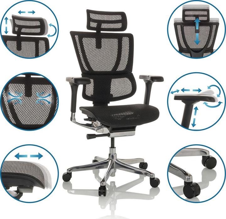 Actual product image Hjh Office Ergohuman Slim Gen2