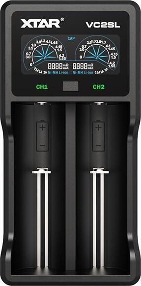Xtar VC2S Charger (1 pcs., D, AAAA, A, C, AA, AAA, Battery + charger)