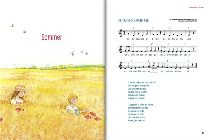 Actual product image Die 100 schönsten Kinderlieder - Mit einfachen Noten und Akkorden für Gitarre und Klavier (German, Lea Kmann Margot Kmann, 2021)