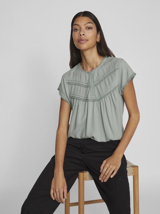 Actual product image Vila Detailed top with short sleeves (34)
