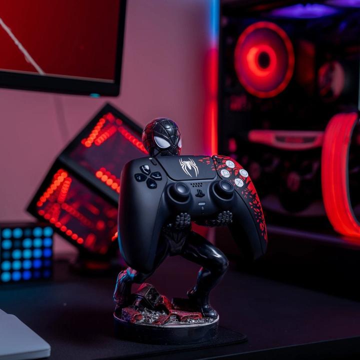 Produktbild Exquisite Gaming Cable Guy - Marvel - Symbiote Spider-Man Support Chargeur pour Téléphone et Manette (PS5)