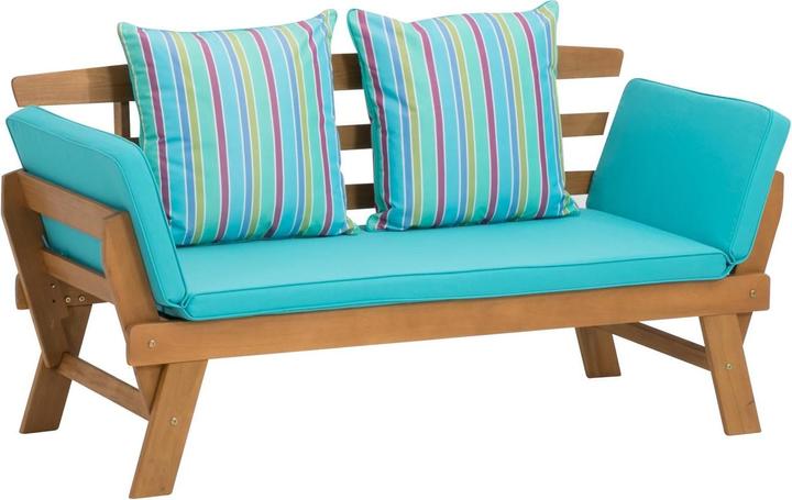 Greemotion Funktionsbank Tobago, Blau, 2 Sitzplätze