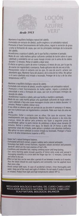 Produktbild Inteacosmetics AZUFRE VERI locion anti-caída 750 ml (750 ml)
