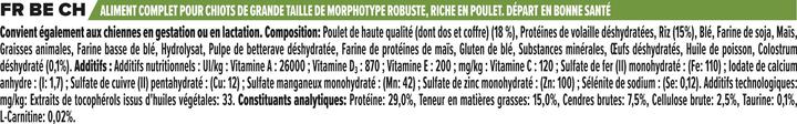 Nutritional values and ingredients Pro Plan Large Puppy Robust (Junior, 1 pcs., 3000 g)