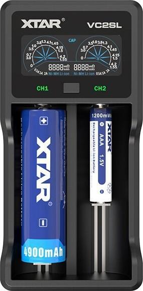 Immagine prodotto Xtar Caricatore VC2S (1 pz., D, AAAA, AAA, A, AA, C, Batteria + Caricabatterie)
