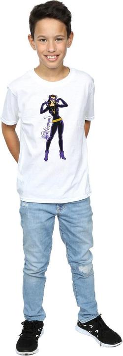 Image du produit - T-shirt CATWOMAN HAPPY POSE - Garçon (140, 146)