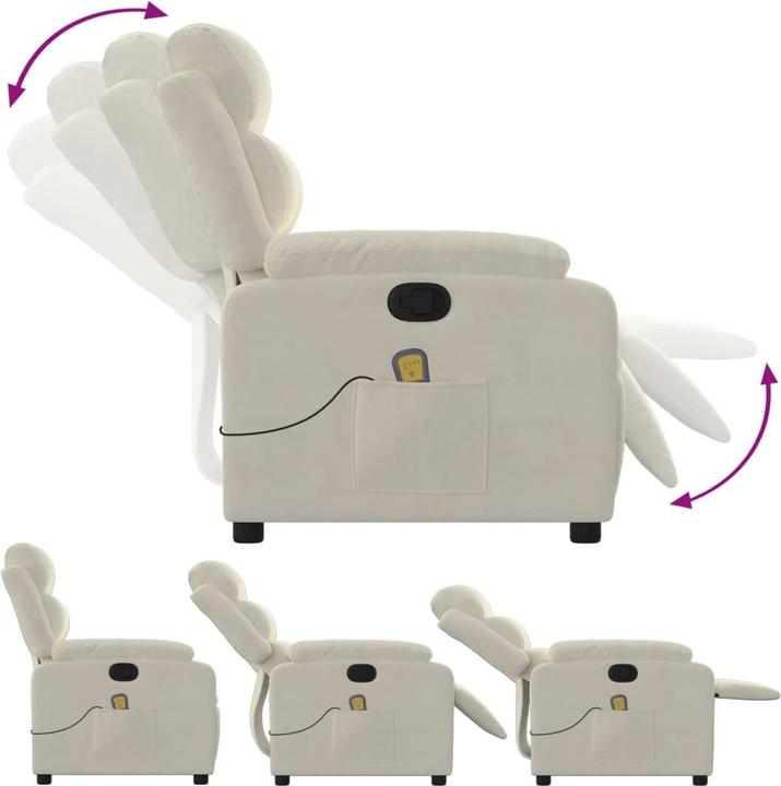 Immagine prodotto VidaXL Sedia da massaggio in velluto