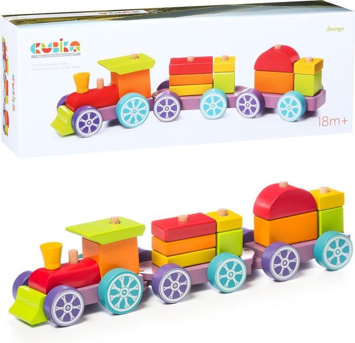 Cubika Cabika Holzzug "Regenbogen Express"