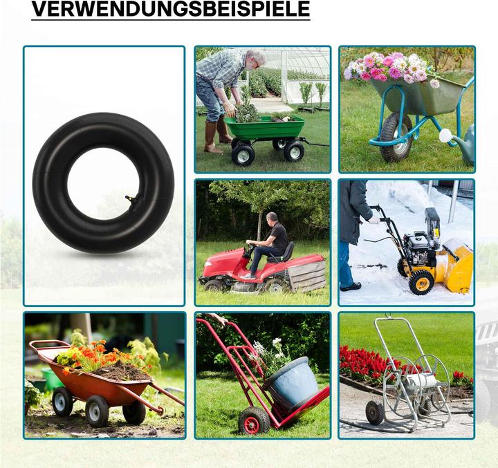 Produktbild Wiltec Schlauch Luftschlauch Rasenmäherreifen TR87 16x6.50-8 Rasentraktor Aufsitzmäher (Rasentraktor, Gartenmaschinen Ersatzteile)