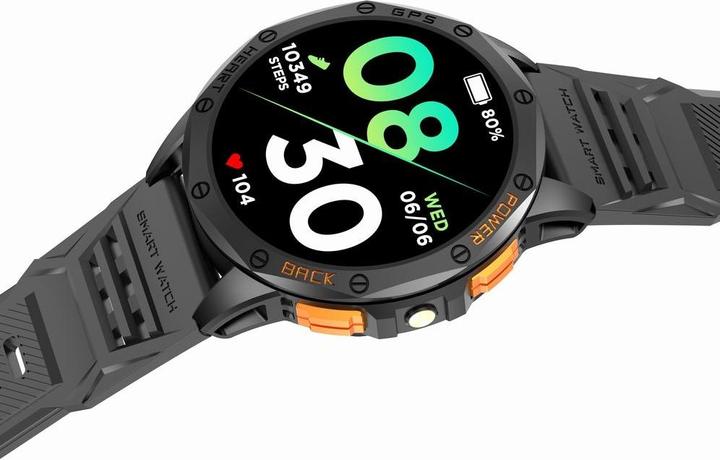 Immagine prodotto Gravity GPS GT24-2 Herren-Smartwatch, schwarzes Silikonarmband + weisses Silikonarmband
