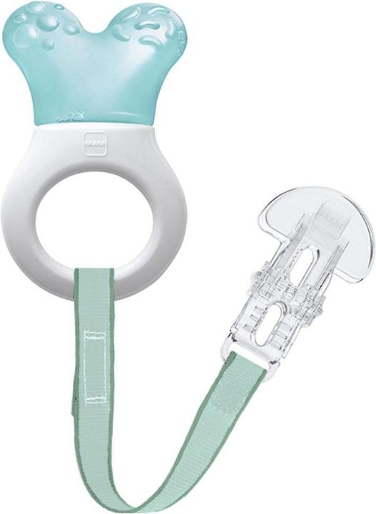 Actual product image MAM Kühlbeissring Mini Cooler & Clip boy 2+ M, mit Clip 1 Stk in türkis