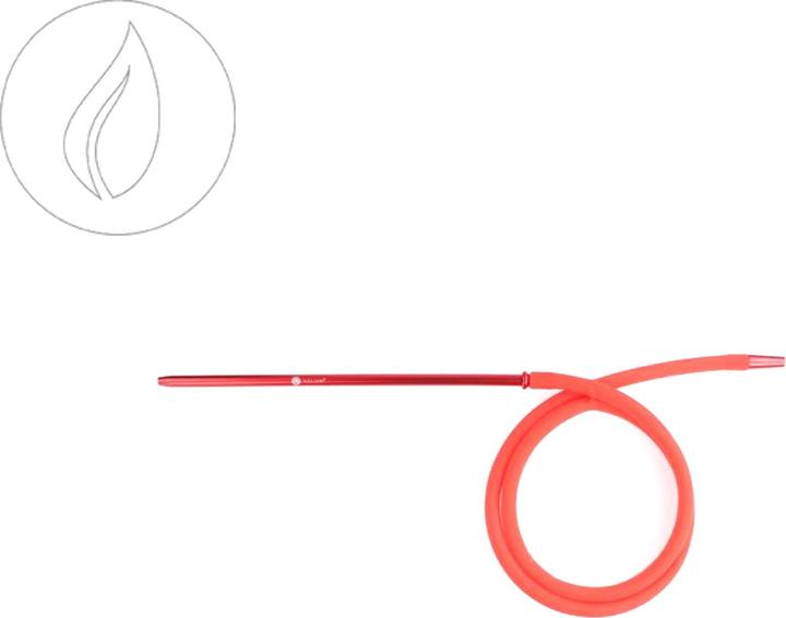Produktbild Shisha König Mata Leon Silikonschlauch Rot (1 x)