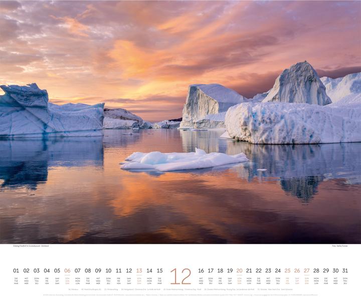 Produktbild Phantastische Landschaften Kalender 2026 (54 x 48 cm, Harter Einband, Deutsch, Englisch, Französisch)