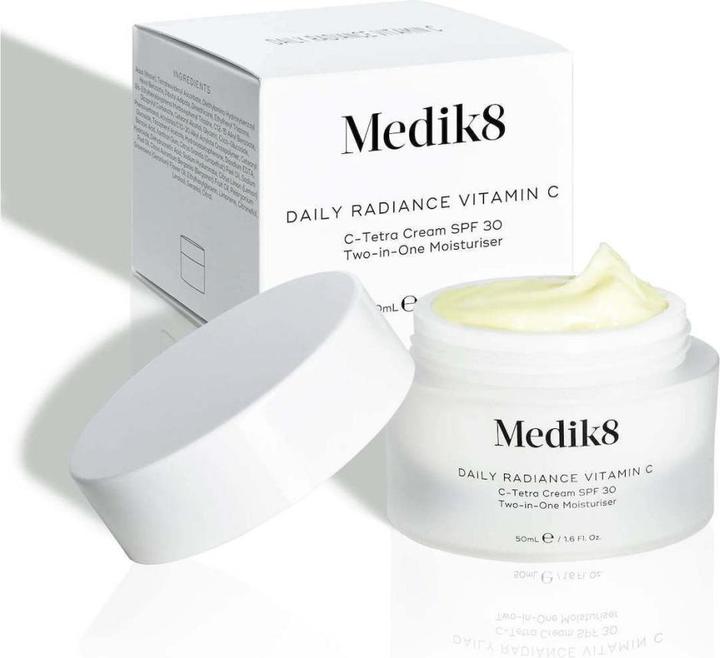 Image du produit Medik8 Crème Éclat quotidienne Vitamine C C-Tetra SPF 30 Hydratant deux-en-un 50ml (Lait pour le corps, 50 ml)