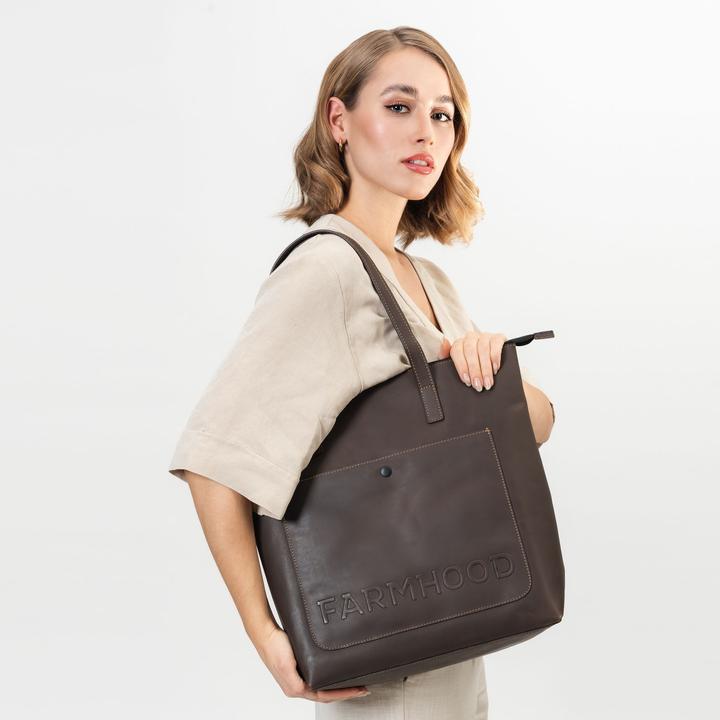 Immagine prodotto Farmhood Borsa Nashville XL in pelle 35 cm
