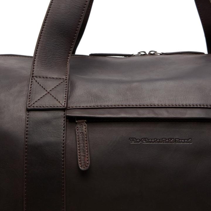 Produktbild The Vegan Cow Chesterfield Brand Leren Weekendtas Bruin Hudson (51.20 l)