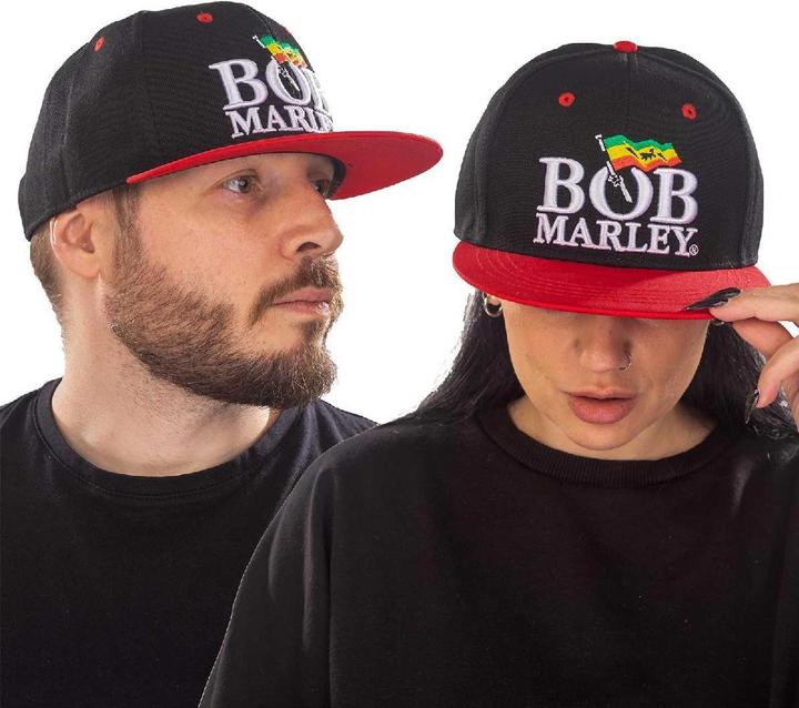 Actual product image Bob Marley Unisex Adult Logo Baseball Cap (One size)