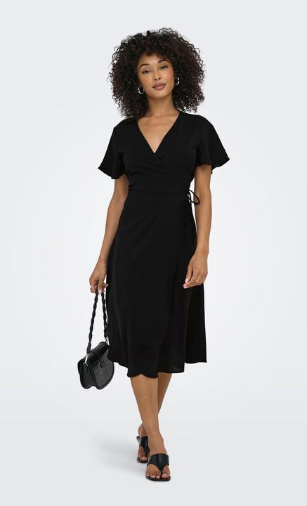 Actual product image Only Stucali S/S Midi Wrap Dress Wvn (L)