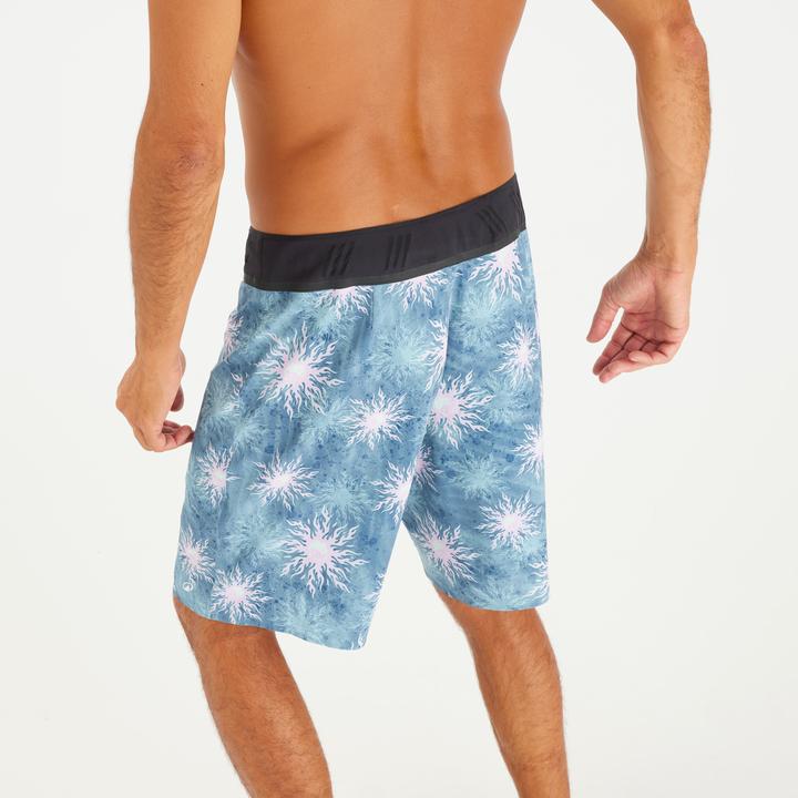 Image du produit Olaian Boardshort Surf 900 Long 20" Homme - Morpho Yingyang Bleu (46)