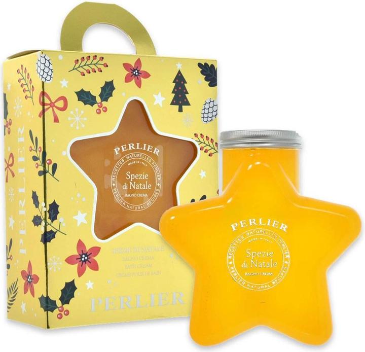 Perlier Stella Spezie Di Natale Crema da Bagno Confezione regalo da 15,9 once (470 ml)