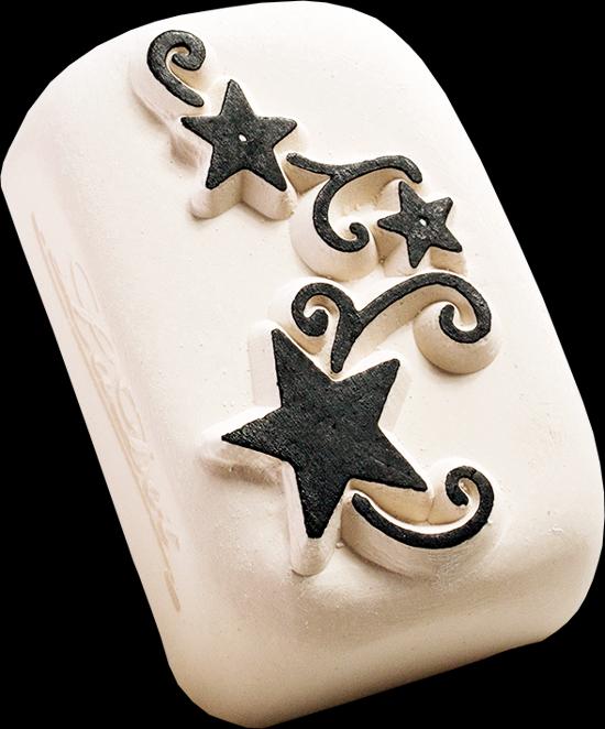Actual product image La Dot Cosmetics Stamp tattoo stone medium ribal star
