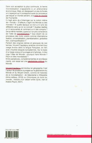 Image du produit Le monde ou rien : histoire d'un concept géographique (Français, Capdepuy Vincent, 2023)