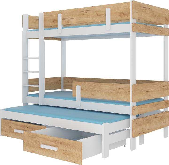 Image du produit ADRK Furniture Tripler les lits superposés ETAPO 200x90 (200cm x 90cm)