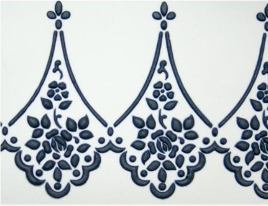 Actual product image Designer Stencils Alencon Lace Companion Stencil