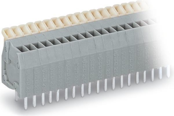 Wago 234-224 Terminal strip for printed circuit boards 0.08-0.5 qmm grey