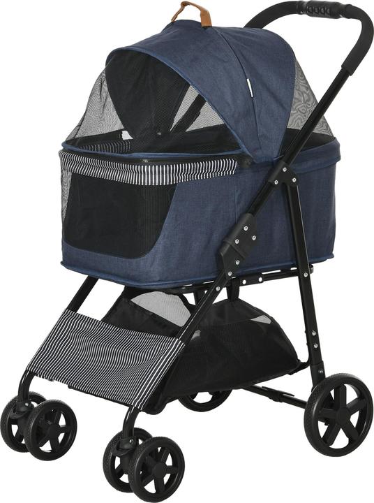 Immagine prodotto PawHut Passeggino per cani di piccola taglia (Cane, Pieghevole, Riflettori)