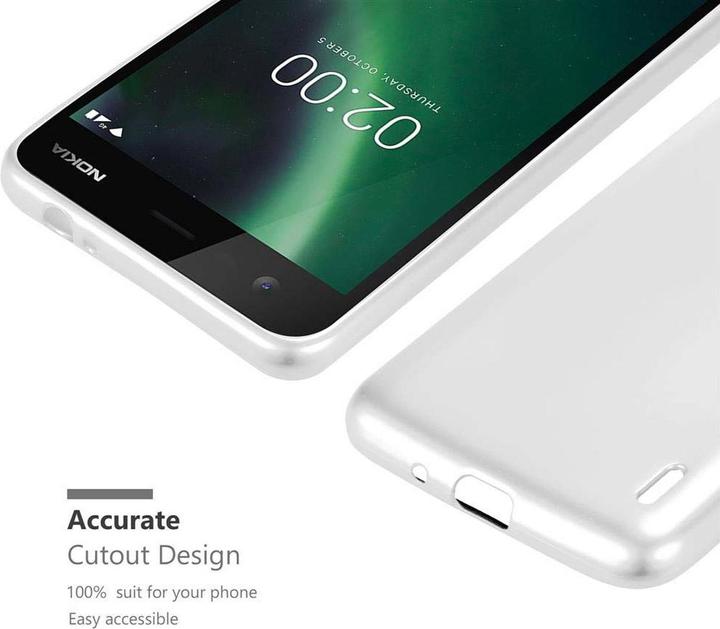 Actual product image Cadorabo TPU Matt Metallic Cover (Nokia 2)