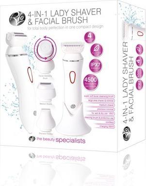 Image du produit Rio Rasoir féminin et brosse à visage 4 en 1
