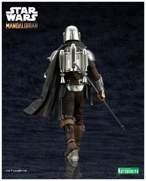Produktbild Kotobukiya Star Wars The Mandalorian statuette PVC ARTFX 1/10 Mandalorian & Grogu with Beskar Staff 18 cm