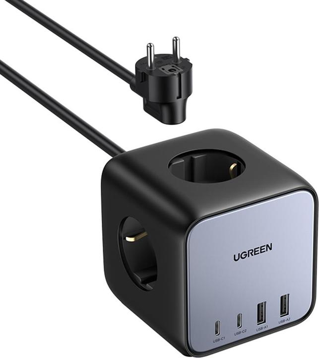 Produktbild Ugreen Cube CD268 (3 x, CEE 7/4, USB-A, USB-C, 1.80 m)