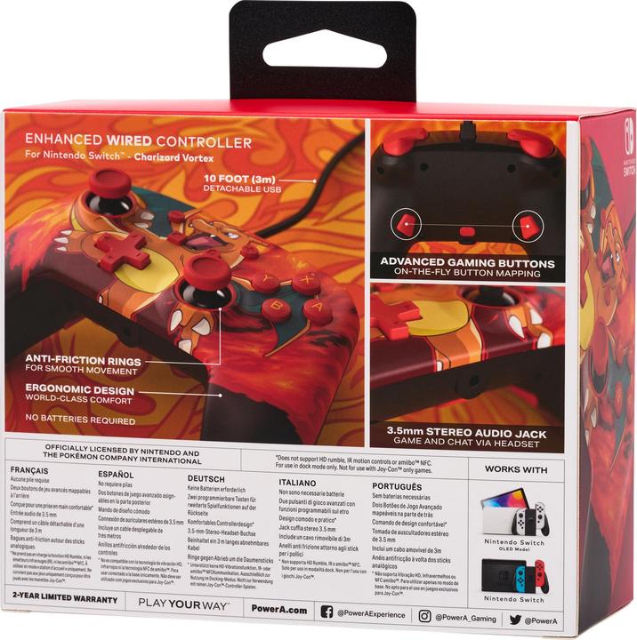 Actual product image PowerA Switch Controller - Charizard Vortex (Switch)