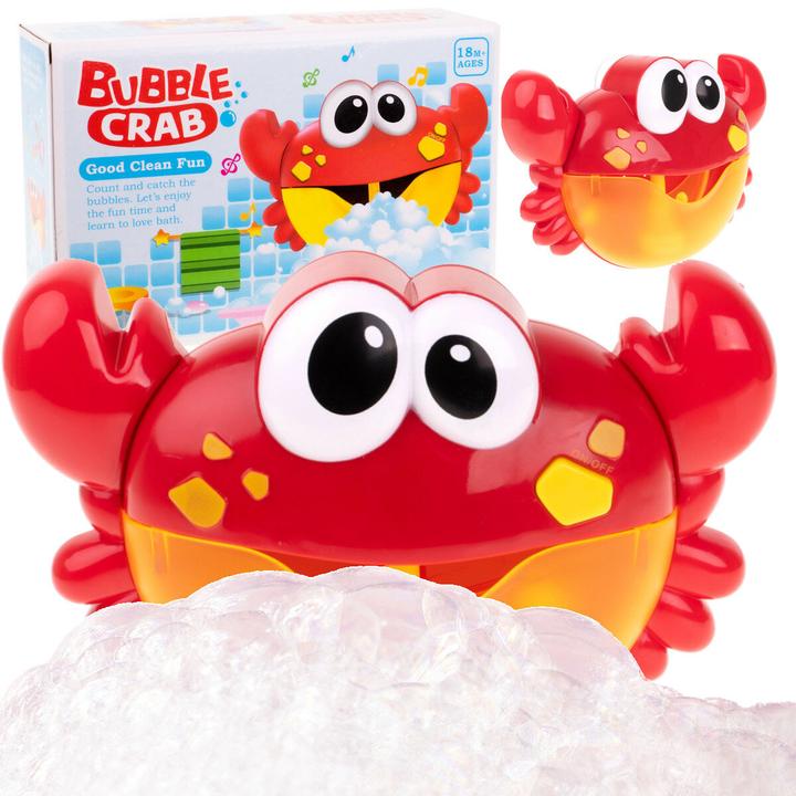 Kik Bubble generator foam crab bath toy